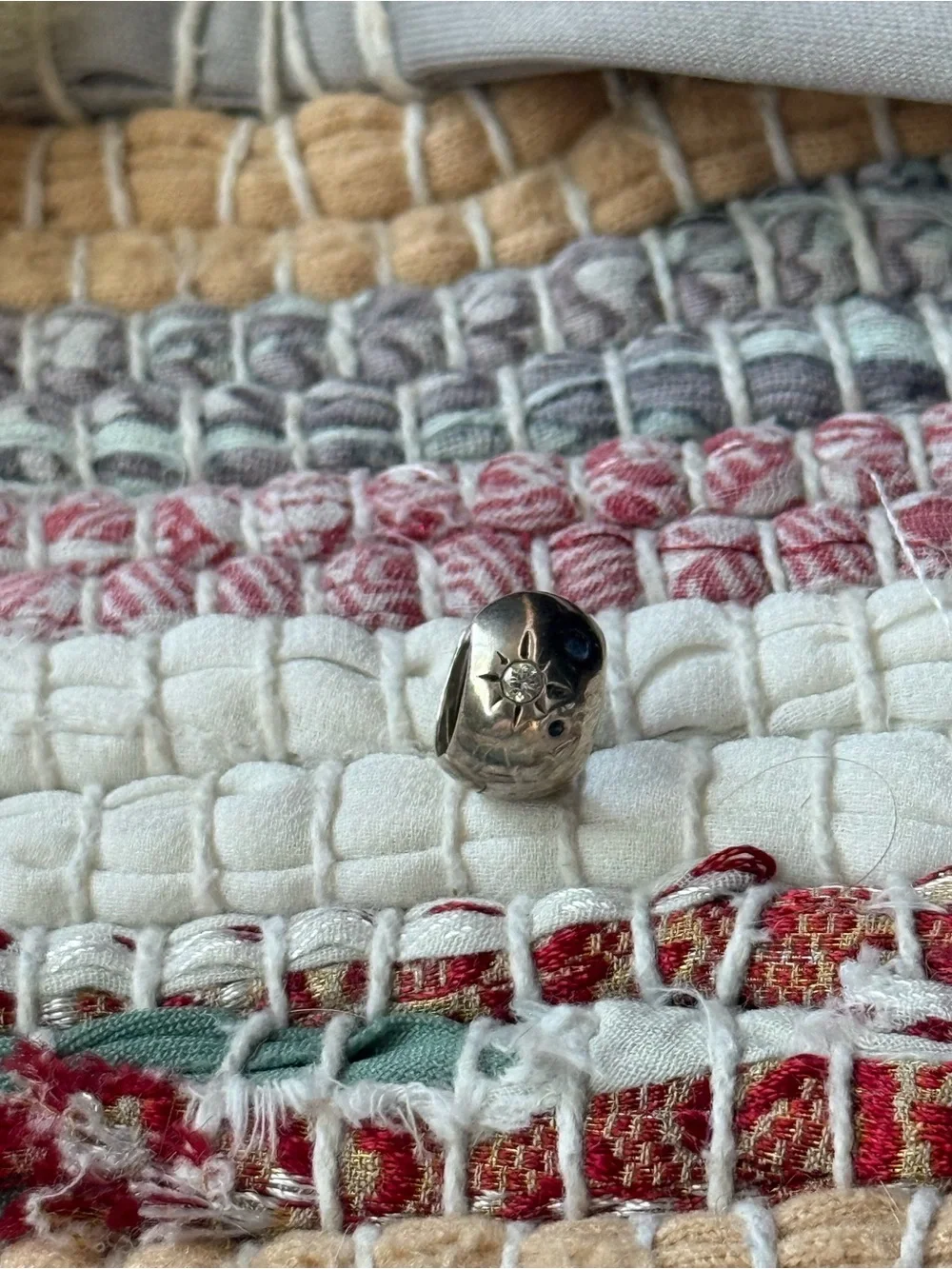 Sterling Silver Cat Bead Charm - Silver